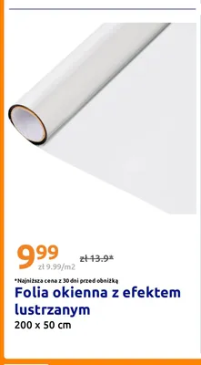Folia okienna z efektem lustrzanym promocja w Action