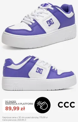Buty sportowe DC Shoes Manteca 4 Platform promocja w CCC