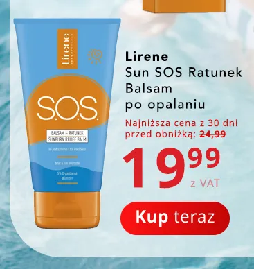 Balsam po opalaniu Lirene Sun SOS Ratunek promocja w Poczta Polska