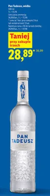 Wódka Pan Tadeusz promocja w Lidl