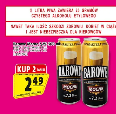 Piwo Barowe Mocne promocja w Prim Market