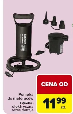 Pompka do materaców ręczna, elektryczna promocja w Carrefour