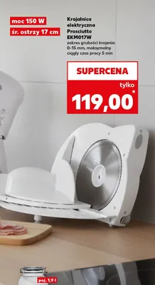 Krajalnica elektryczna EKM017W  promocja w Kaufland