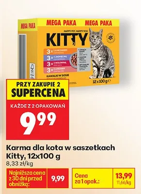 Karma dla kota w saszetkach mega paka promocja w Biedronka