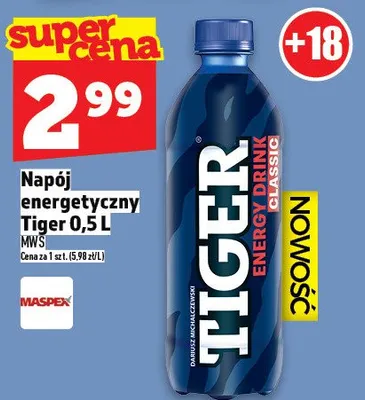 Napój energetyczny Tiger promocja w TOPAZ