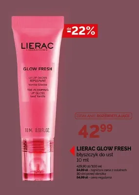 Błyszczyk do ust Lierac Glow Fresh promocja w Ziko Dermo