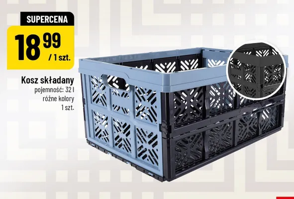 Kosz składany 32l promocja w POLOmarket