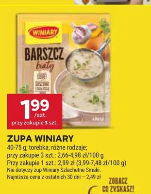 Zupa Winiary promocja w Stokrotka