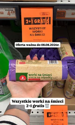 Worki na śmieci Zosia o zapachu truskawkowym promocja w Biedronka