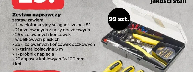 Zestaw naprawczy 99szt. promocja w Netto