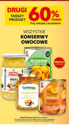 Morele połówki w syropie K-Classic promocja w Kaufland