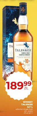 Whisky Talisker 10 Years Old promocja w Duży Ben