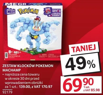 Zestaw klocków Pokemon Machamp promocja w Selgros