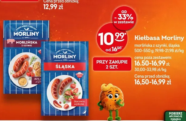 Kiełbasa Morliny promocja w Żabka
