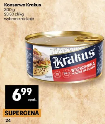 Konserwa pasztet wieprzowina w sosie własnym promocja w Delikatesy Centrum