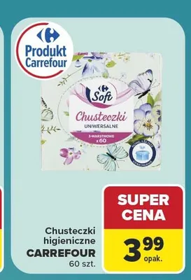 Chusteczki higieniczne Carrefour promocja w Carrefour Market