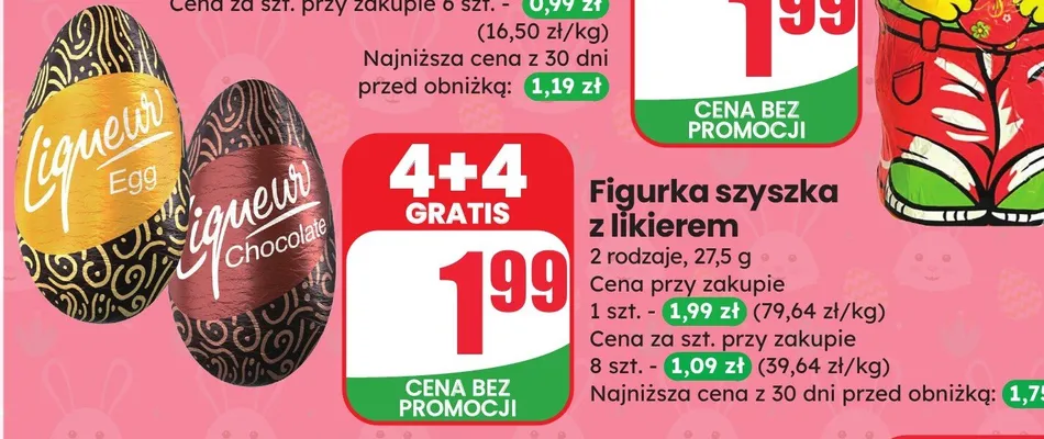 Figurka szyszka z likierem Chocolate promocja w Dino