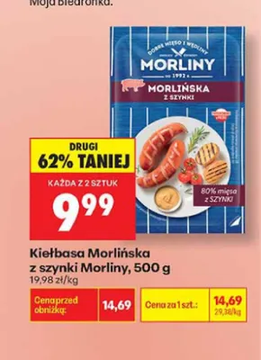 Kiełbasa Morlińska z szynki Morliny promocja w Biedronka