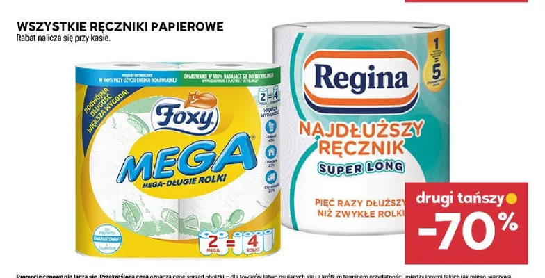 Ręcznik papierowy Foxy Mega promocja w Stokrotka