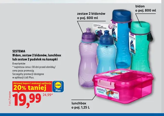 Bidon Sistema promocja w Lidl