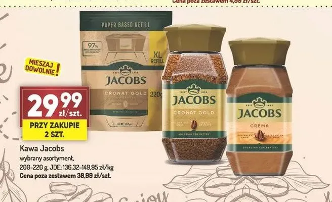 Kawa rozpuszczalna Jacobs Cronat Gold promocja w Avita
