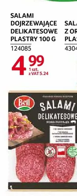 Salami dojrzewające delikatesowe plastry Bell promocja w Selgros