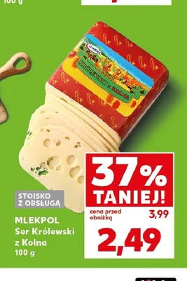 Ser Królewski z Kolna Mlekpol promocja w Kaufland