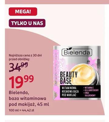Baza witaminowa pod makijaż Bielenda promocja w Rossmann
