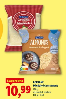 Migdały blanszowane mielone promocja w Lidl