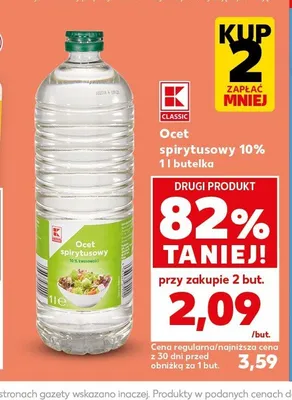 Ocet spirytusowy 10% K-Classic promocja w Kaufland