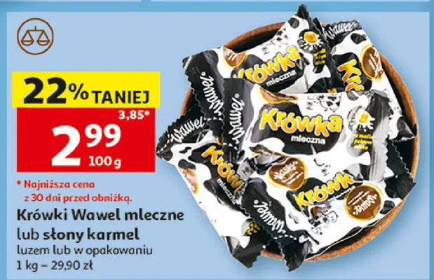 Krówki Wawel mleczne promocja w Auchan