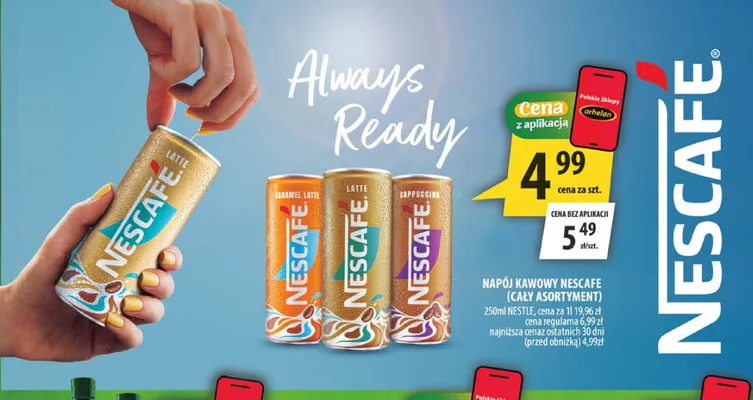 Napój kawowy Nescafé Latte promocja w Arhelan
