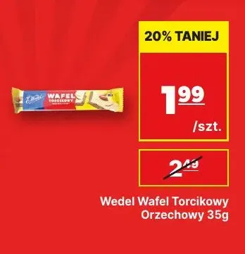 Wafel Torcikowy orzechowy Wedel promocja w API Market