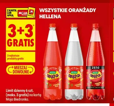 Oranżada Hellena Zero promocja w Biedronka