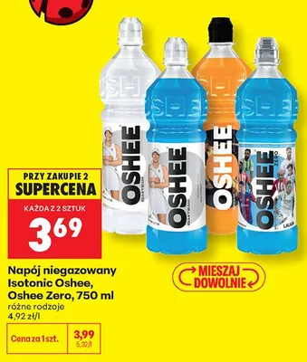Napój niegazowany Isotonic Oshee promocja w Biedronka