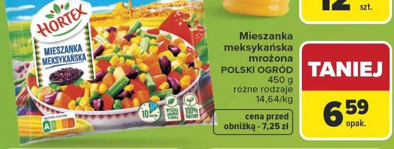 Mieszanka meksykańska mrożona Hortex Polski Ogród promocja w Carrefour Market