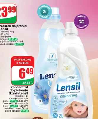 Koncentrat do płukania tkanin Lensil promocja w Dino