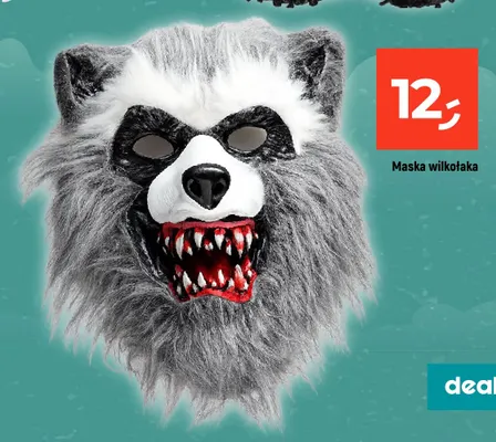Maska wilkołaka promocja w Dealz