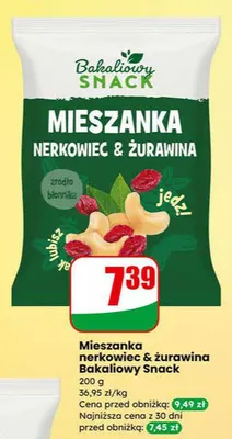 Mieszanka nerkowiec & żurawina promocja w Dino