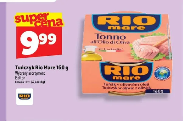 Tuńczyk Rio Mare 160g promocja w TOPAZ