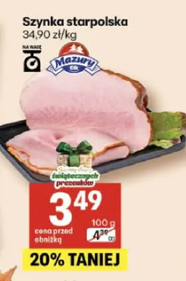 Szynka staropolska Mazury Ełk promocja w Delikatesy Centrum