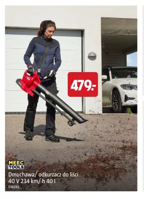 Dmuchawa/odkurzacz do liści 234 km/h 40 l Meec Tools promocja w Jula