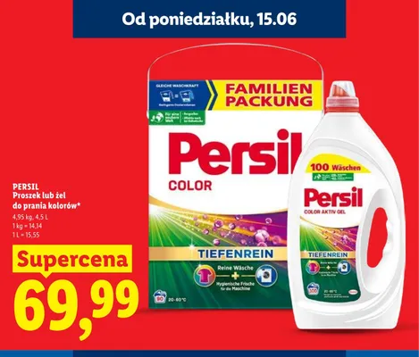 Żel do prania kolorów Persil promocja w Lidl