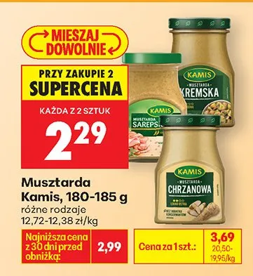 Musztarda różne rodzaje promocja w Biedronka
