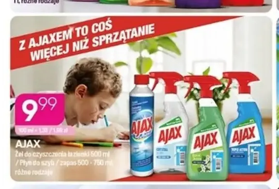 Płyn do szyb zapas Ajax promocja w Drogerie Koliber