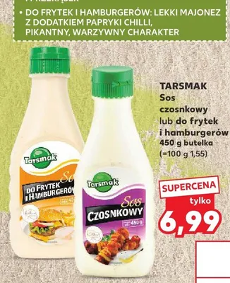 Sos czosnkowy lub do frytek i hamburgerów promocja w Kaufland