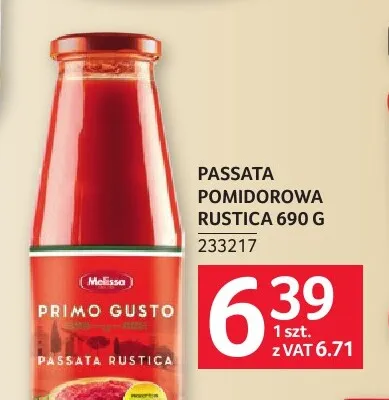 Passata pomidorowa Rustica Primo Gusto promocja w Selgros