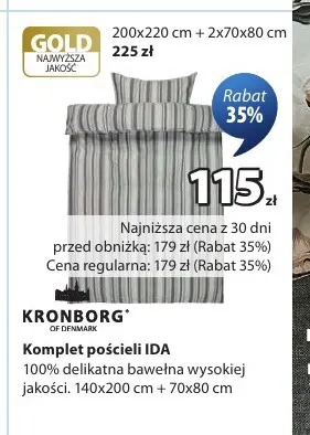 Komplet pościeli Ida 200x220 cm + 2x70x80 cm Kronborg promocja w Jysk