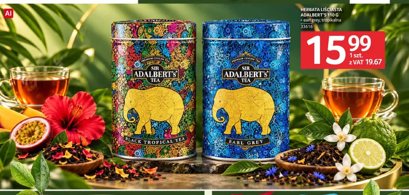 Herbata liściasta Adalbert's earl grey promocja w Selgros
