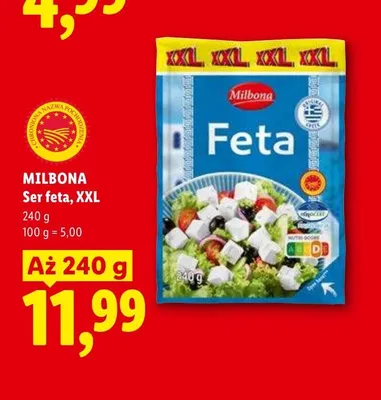 Ser feta XXL Milbona promocja w Lidl